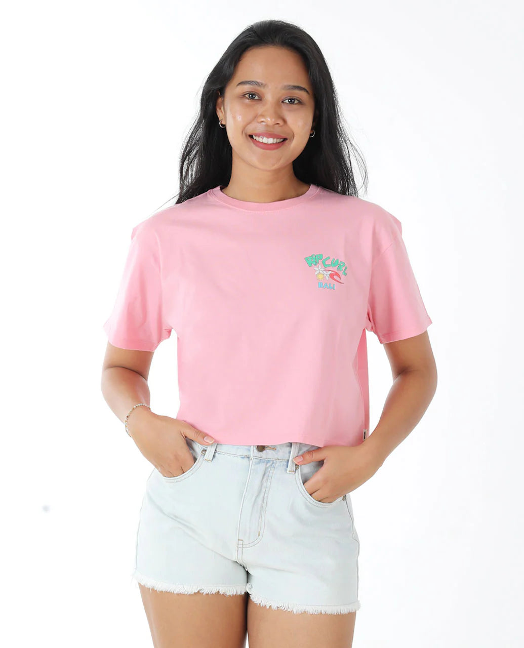 Bali Putu Surya Two Faces Tee - Pink