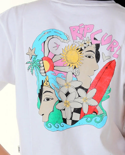 Bali Putu Surya Two Faces Tee - White