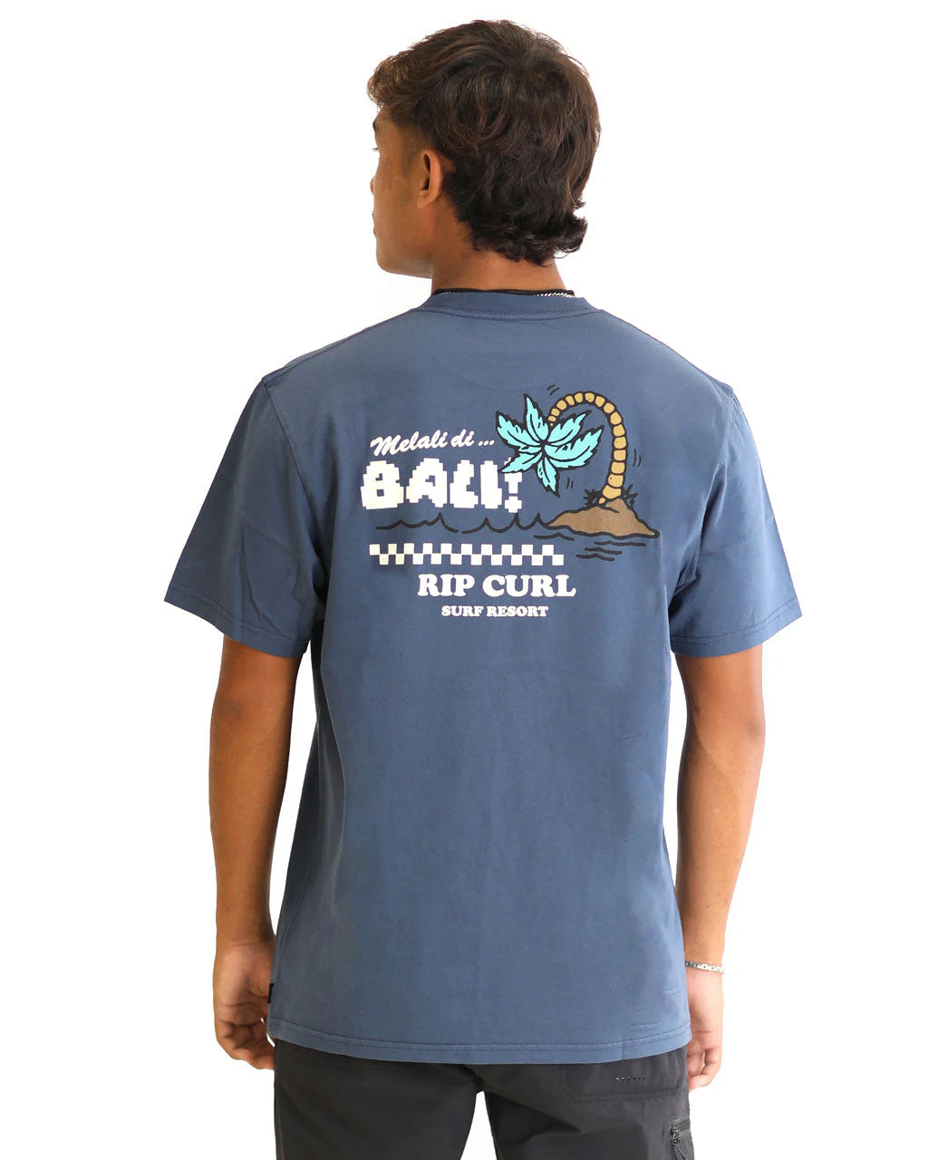 Bali Melali Tee - Washed Navy