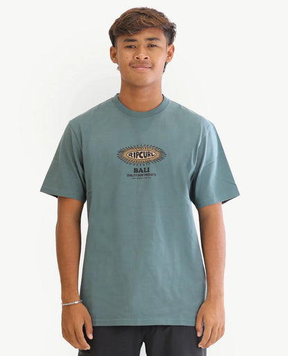 Bali Sun Blast Tee - Blue Stone