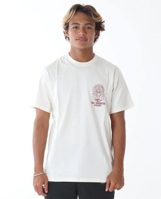 Bali 25 Barong Logo Tee - Bone