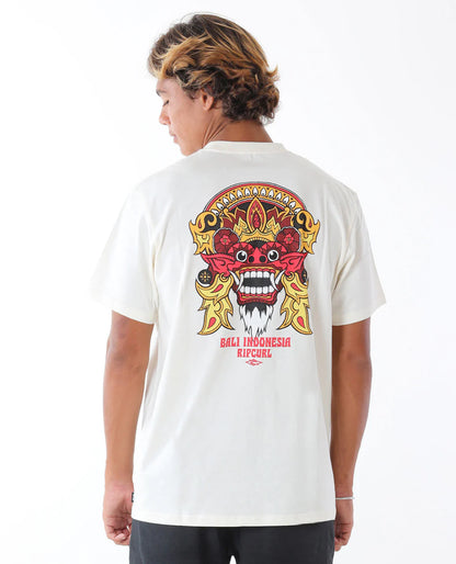 Bali 25 Barong Logo Tee - Bone