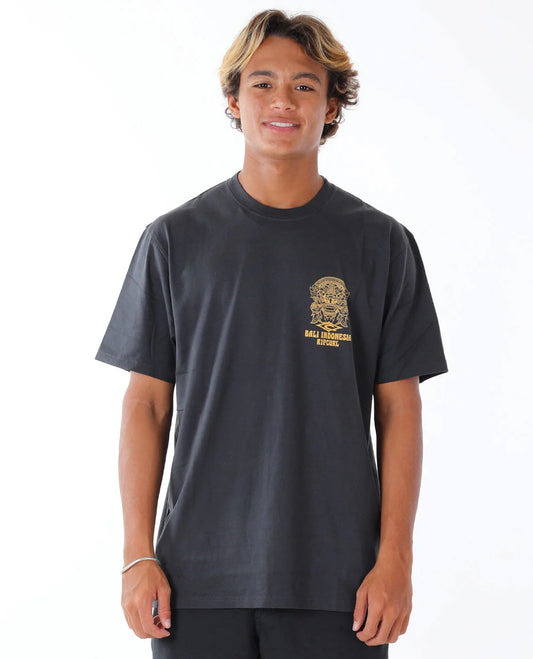 Bali 25 Barong Logo Tee - Washed Black