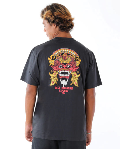 Bali 25 Barong Logo Tee - Washed Black