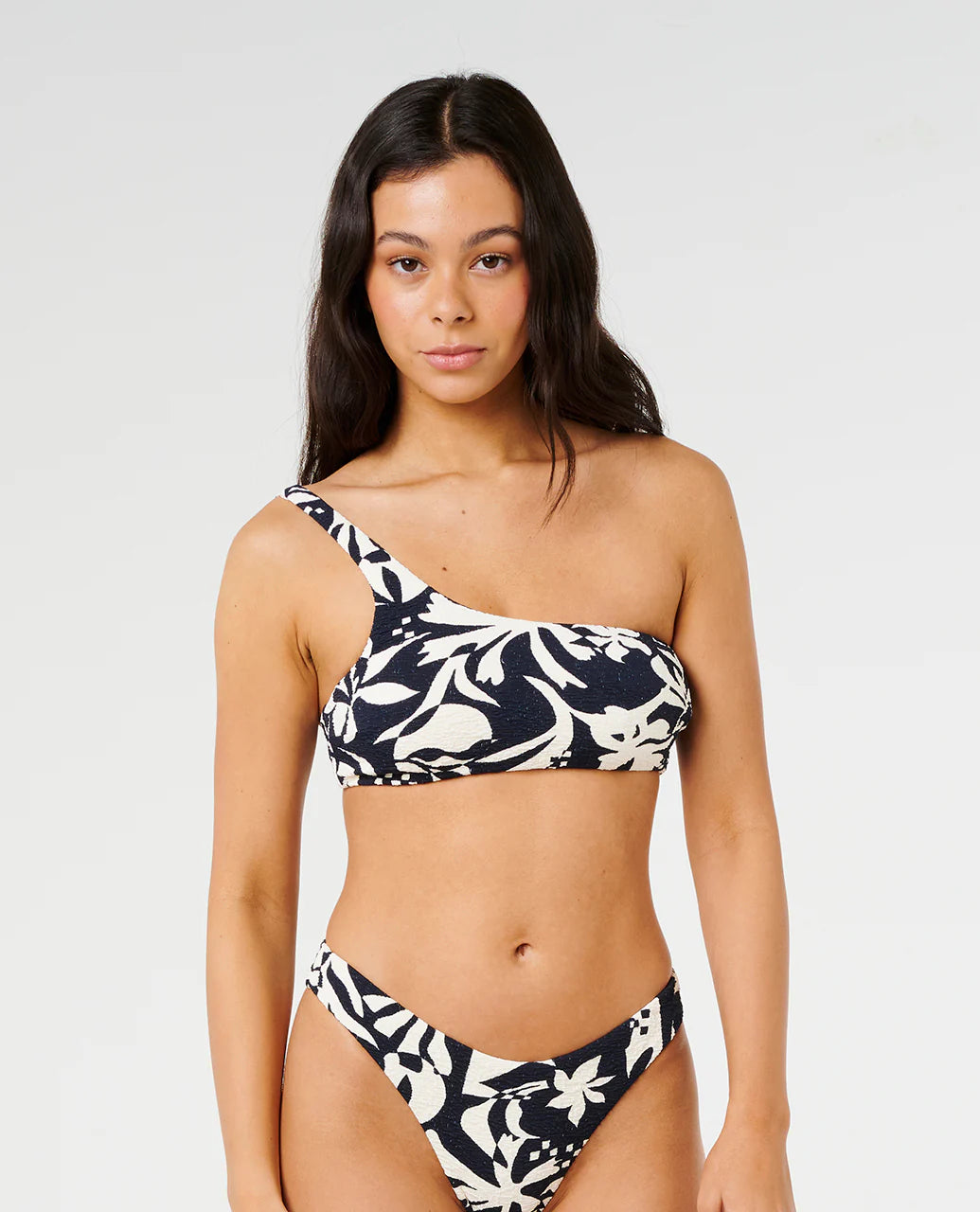 Topanga Geo Crop Top - Black