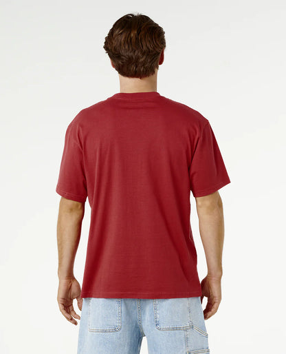 Padang Cup 26 Logo Tee - Men - Washed Red