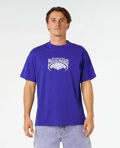 Padang Cup 26 Poster Tee - Men - Electric Cobalt