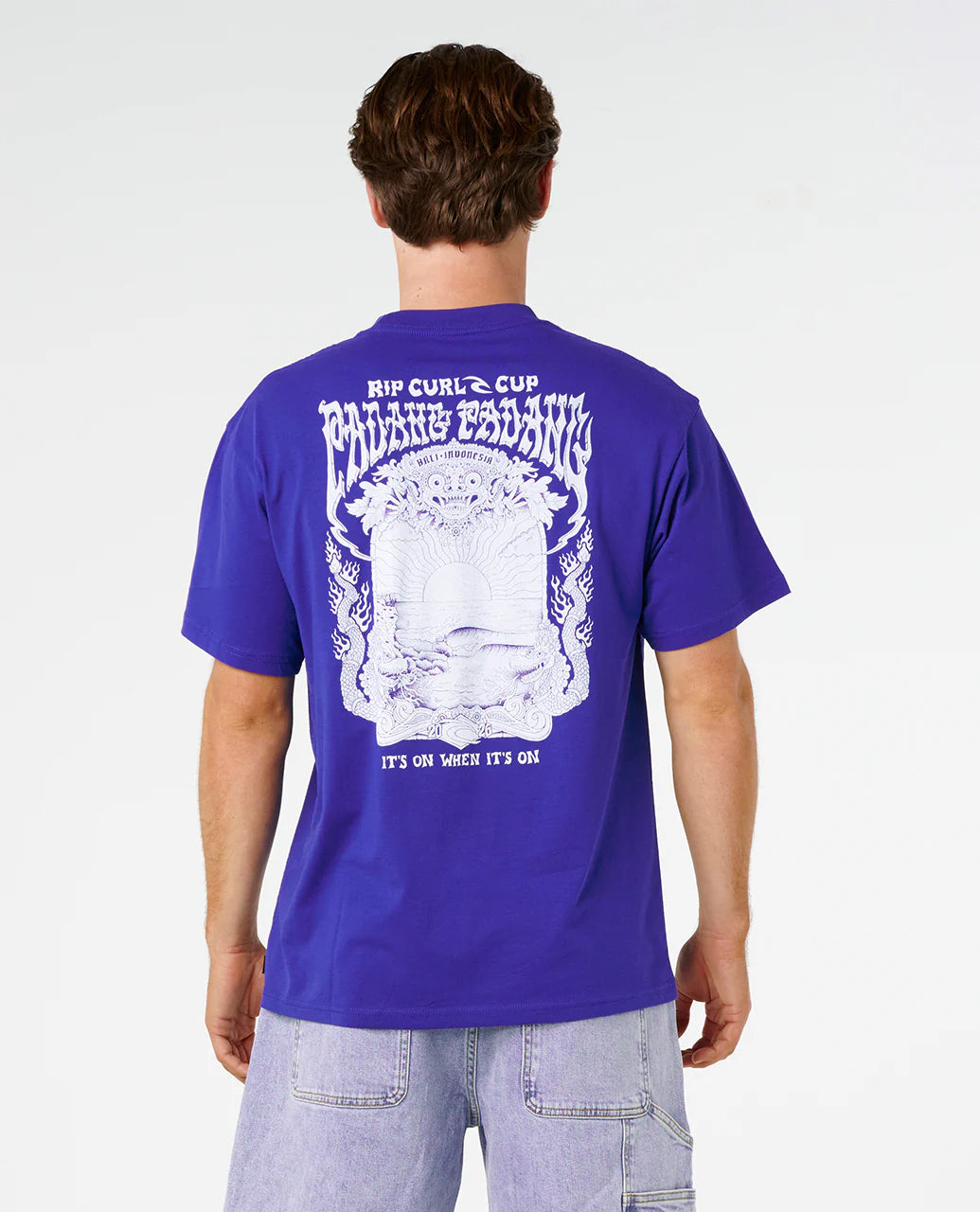 Padang Cup 26 Poster Tee - Men - Electric Cobalt