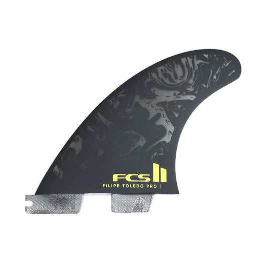 FCS II Filipe Toledo Accelerator PG Tri Fin - Black/Acid