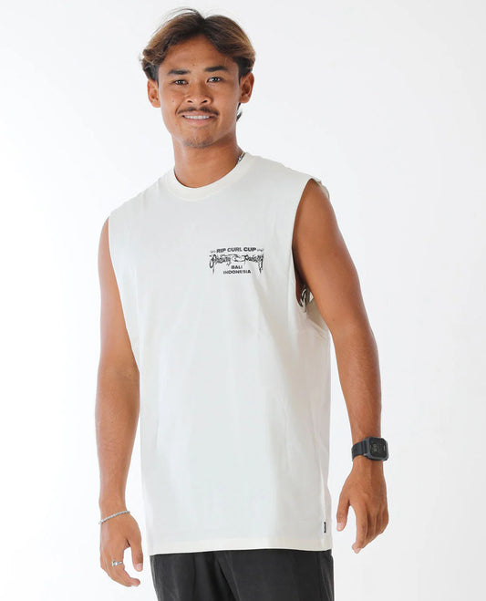 Padang Padang 25 Muscle Tee - Bone