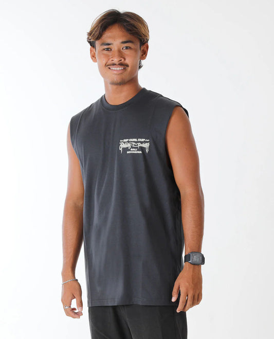Padang Padang 25 Muscle Tee - Washed Black