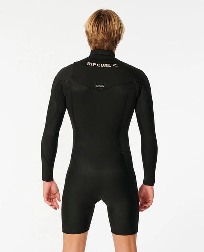 RC Dawn Patrol 2mm Long Sleeve Chest Zip Springsuit - Black