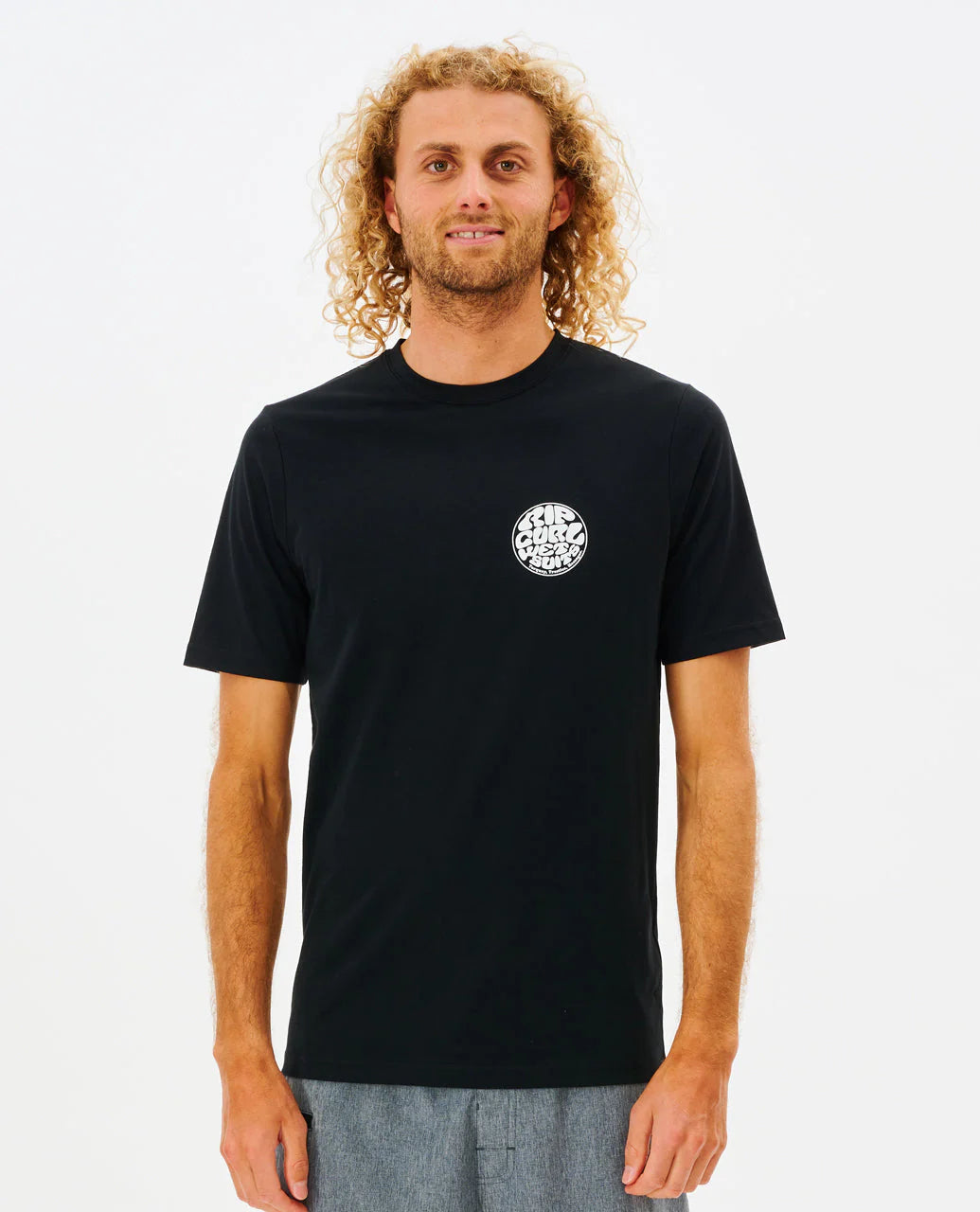 Icons Of Surf Short Sleeve UV Rashguard - Black