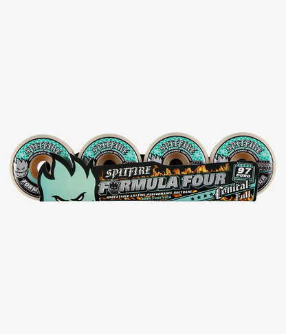 Spitfire Formula Four Conical Full Wheels 97D - Natural