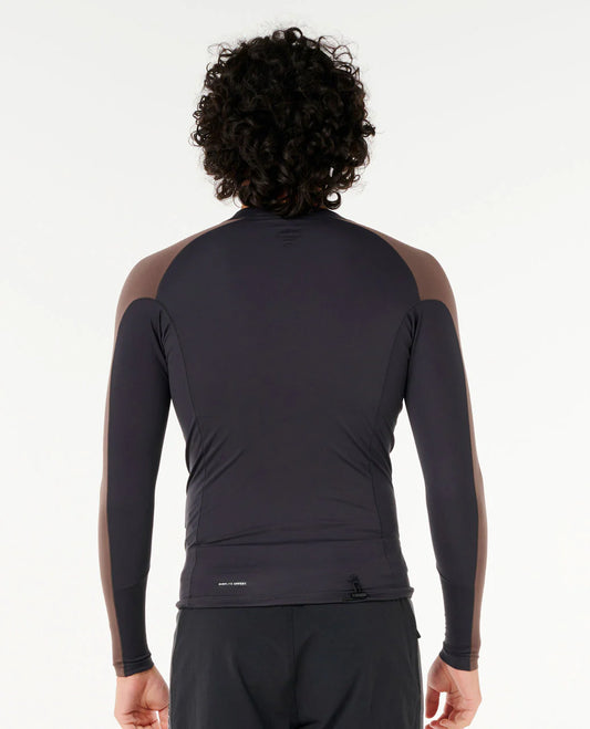 Search UPF Performance Long Sleeve Rash Vest - Rock