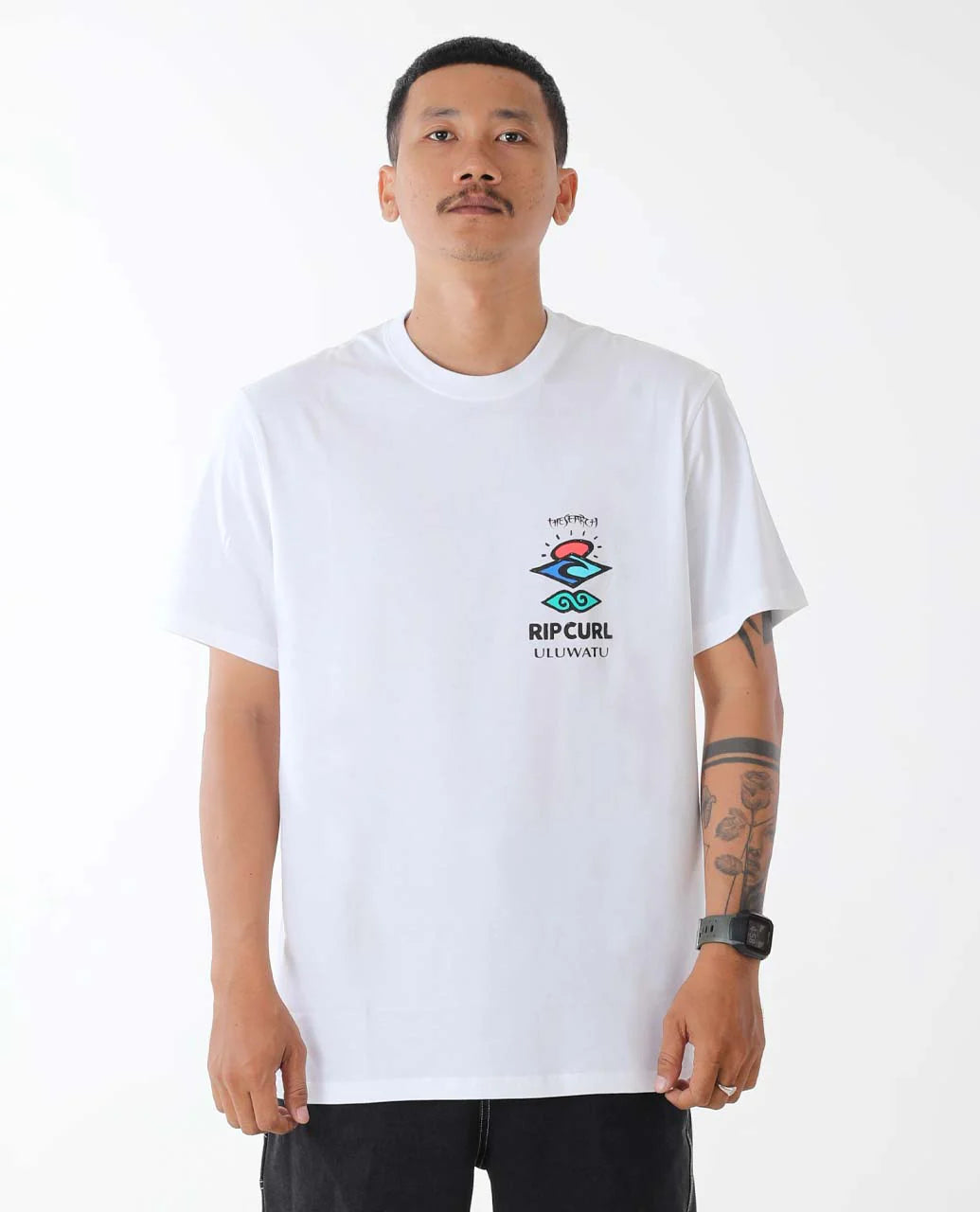 Bali Putu Surya Uluwatu Tee - White