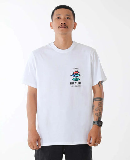 Bali Putu Surya Uluwatu Tee - White