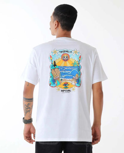 Bali Putu Surya Uluwatu Tee - White
