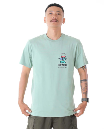 Bali Putu Surya Uluwatu Tee - Aloe