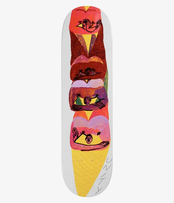 Unity Ice Cream Cone 8.25" Skateboard Deck (Multi)