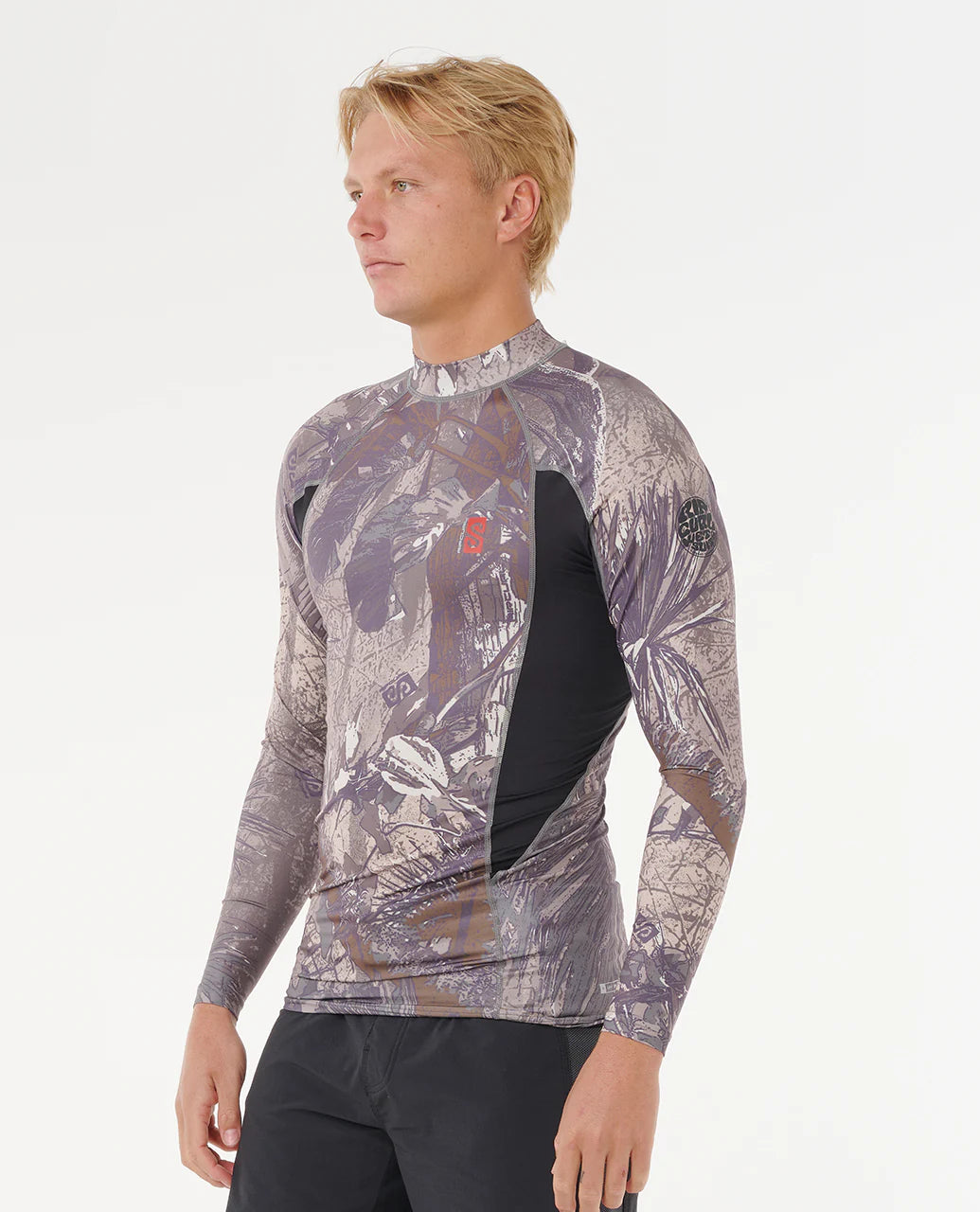 Search UPF50 Performance Long Sleeve Rash Vest - Cactus Green