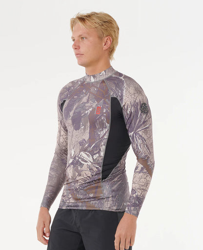 Search UPF50 Performance Long Sleeve Rash Vest - Cactus Green