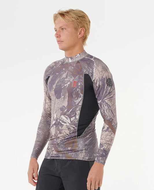 Search UPF50 Performance Long Sleeve Rash Vest - Cactus Green