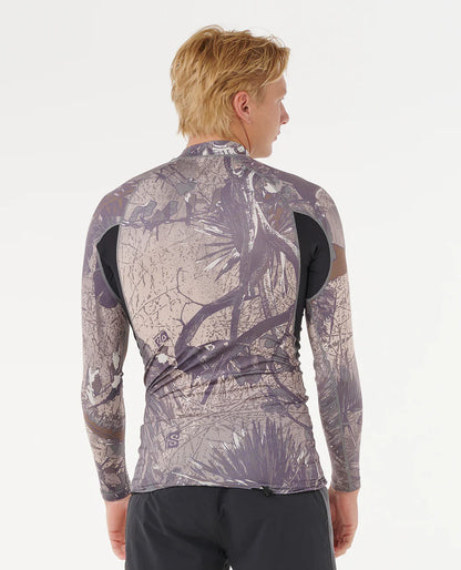 Search UPF50 Performance Long Sleeve Rash Vest - Cactus Green