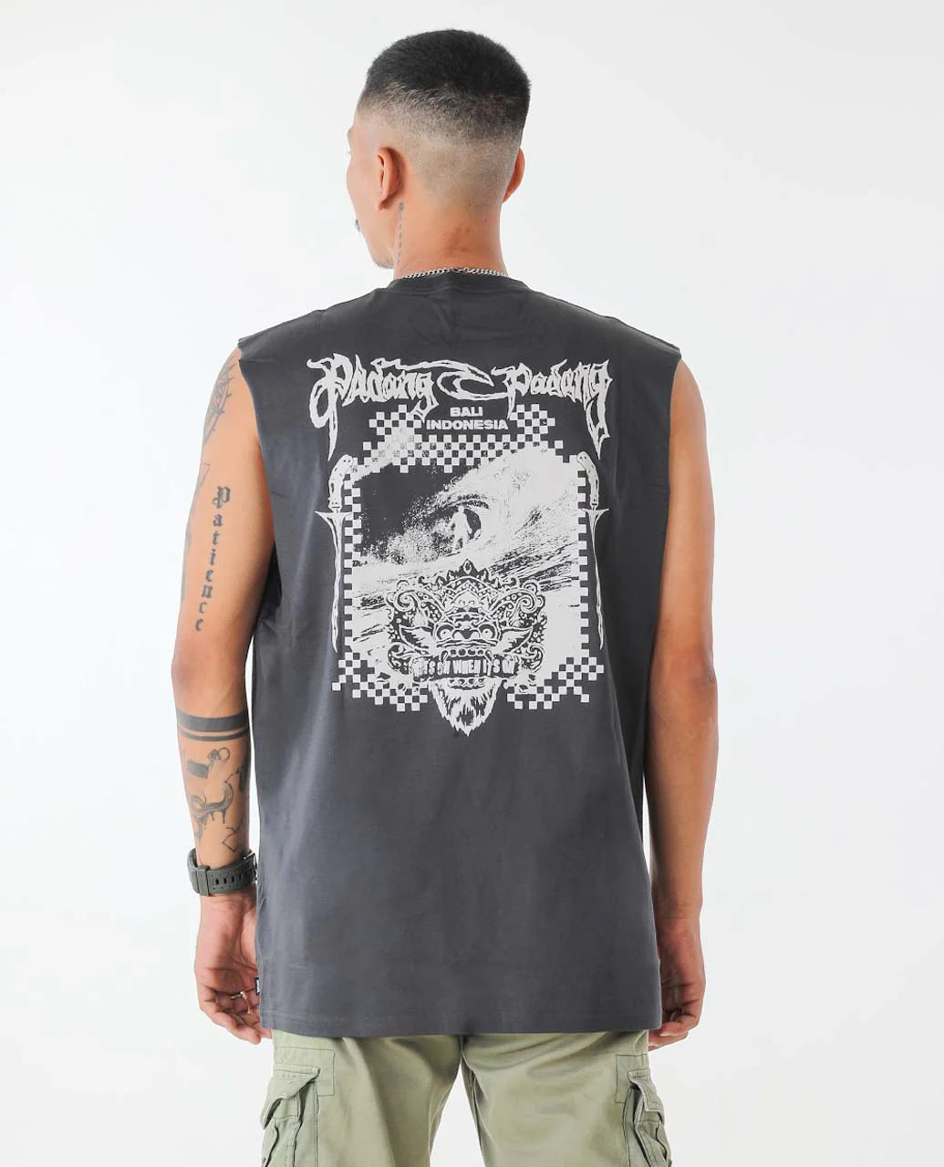 Bali 25 Muscle Tee - Washed Black