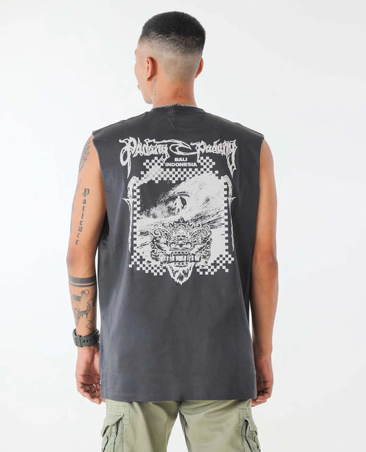 Bali 25 Muscle Tee - Washed Black