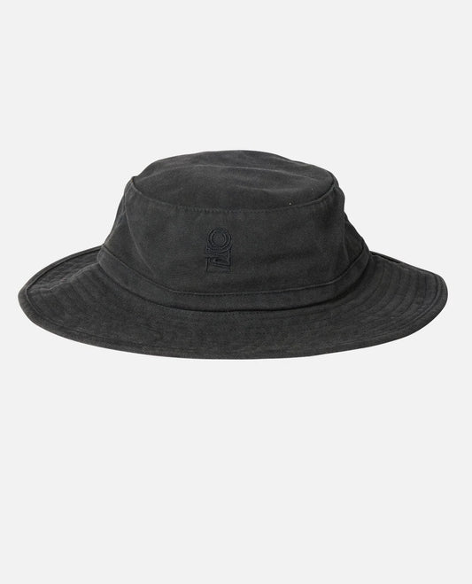 Search Canvas Wide Brim Hat - Black
