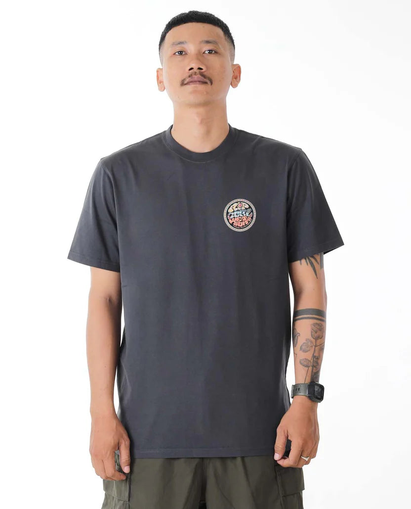 Wettie Logo Bali Desto Tee - Washed Black
