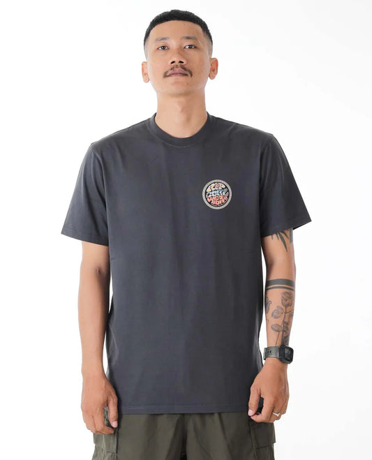 Wettie Logo Bali Desto Tee - Washed Black