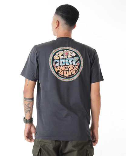 Wettie Logo Bali Desto Tee - Washed Black