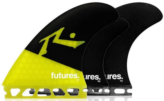 Futures Rusty 5Fin Set - Yellow Black