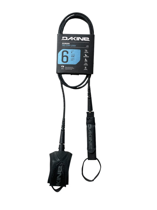DK Kaimana Pro Comp Leash  6' x 3/16' - Black/Grey