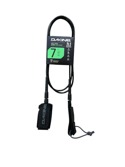 DK Kainui Team 7" x 1/4" Leash - Black/Grey