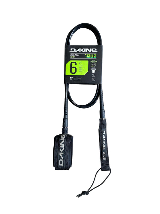 DK Imua Team 6' x 1/4" Surf Leash - Black/Blue/Black