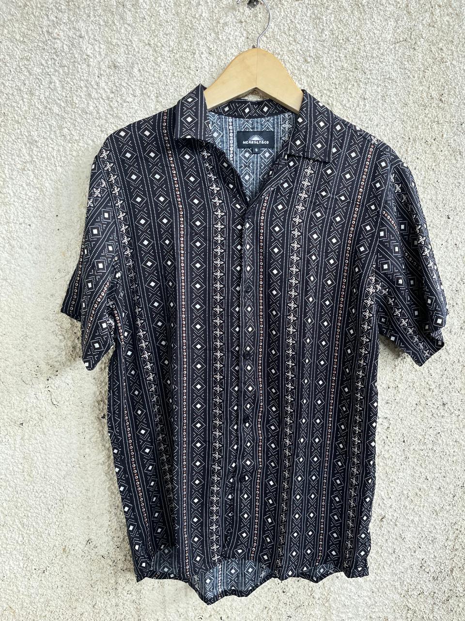 Wearsly 3Motif Black Shirt