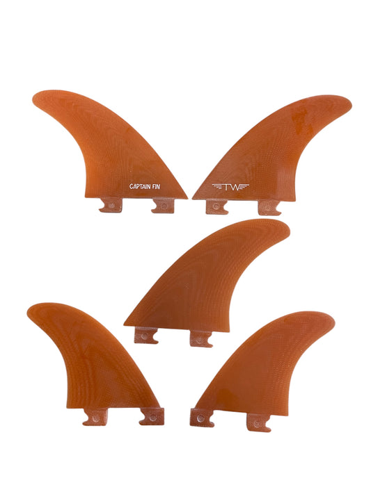 CF TW 5-Fin Medium Snap In - Orange