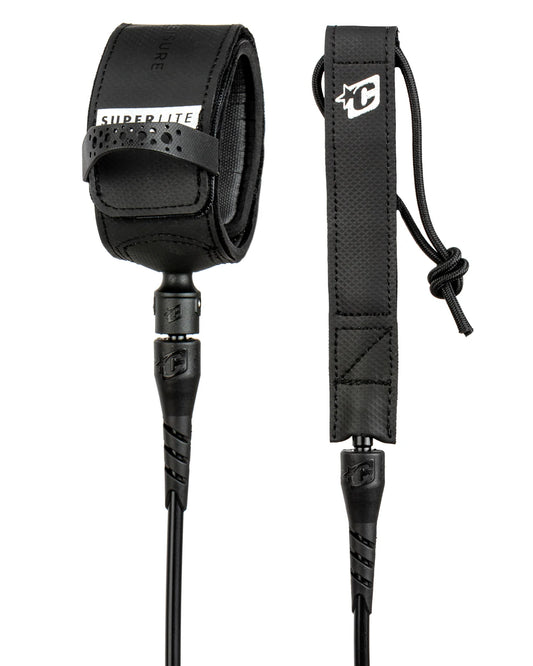 Creatures Superlite Pro 6' Leash - Black/Silver