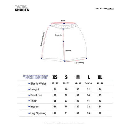 TVS Star Boardshort - White