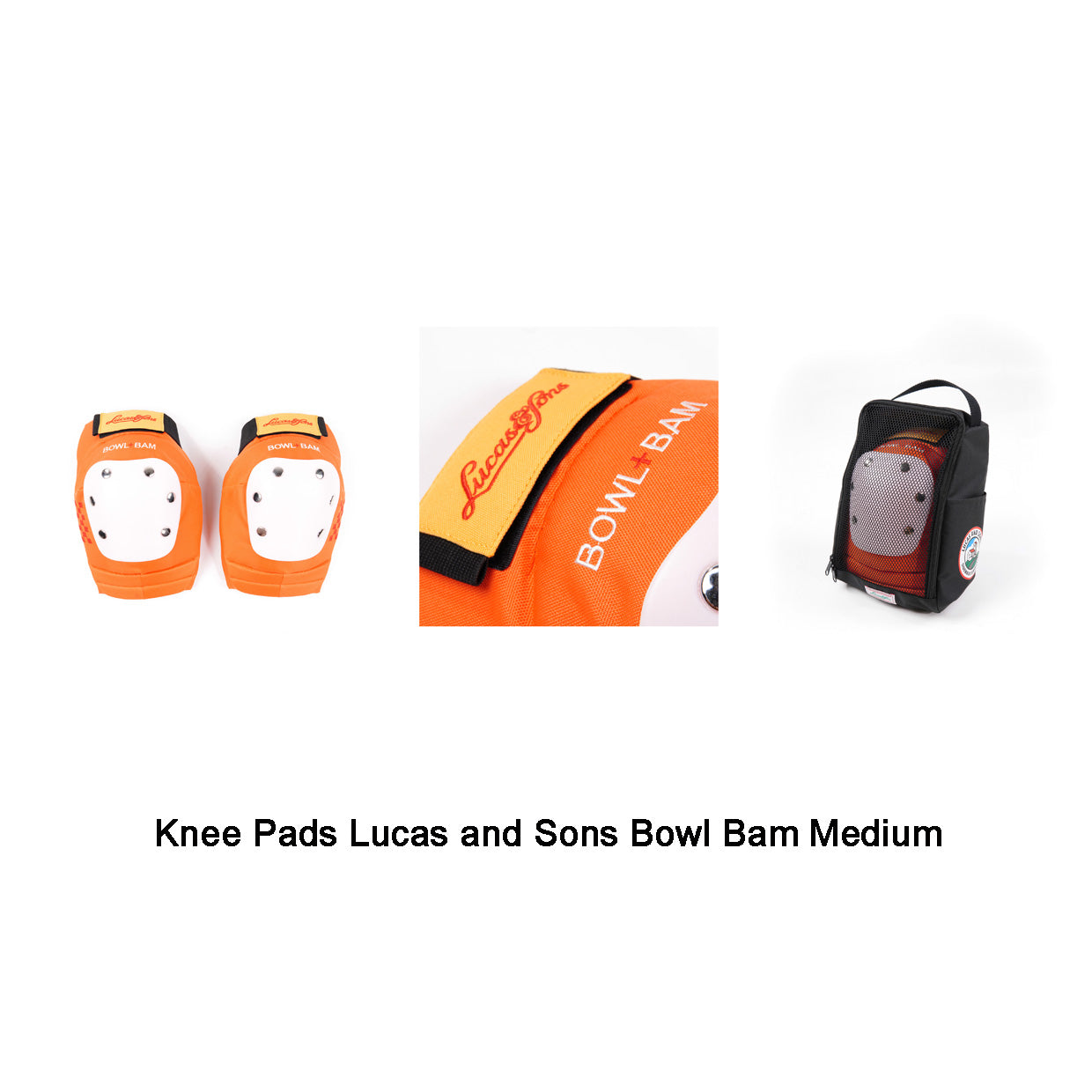Lucas&Sons Knee Pads Bowl Bam Medium - Orange
