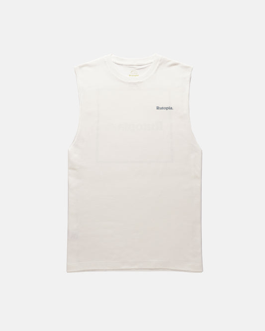 Rutopia Box Icon Logo Muscle Men - White