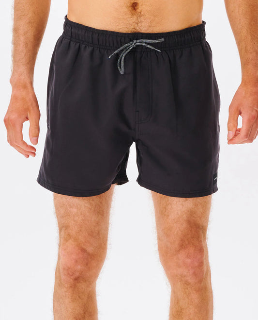 Offset Volley 15" Boardshort - Black