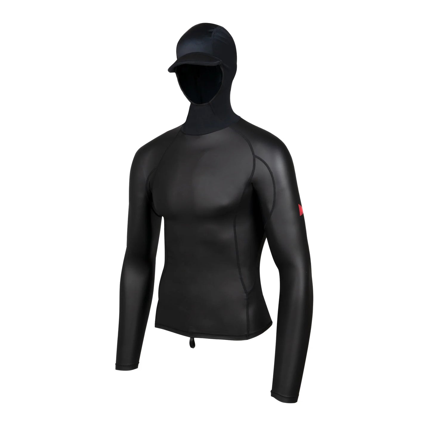 Florence Windshield Long Sleeve Hooded Rashguard - Black