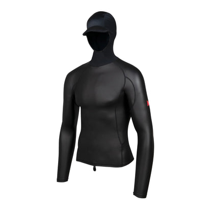 Florence Windshield Long Sleeve Hooded Rashguard - Black