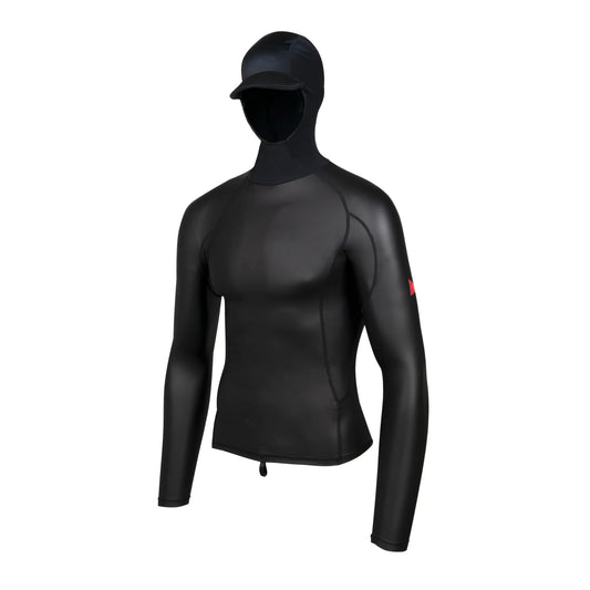 Florence Windshield Long Sleeve Hooded Rashguard - Black
