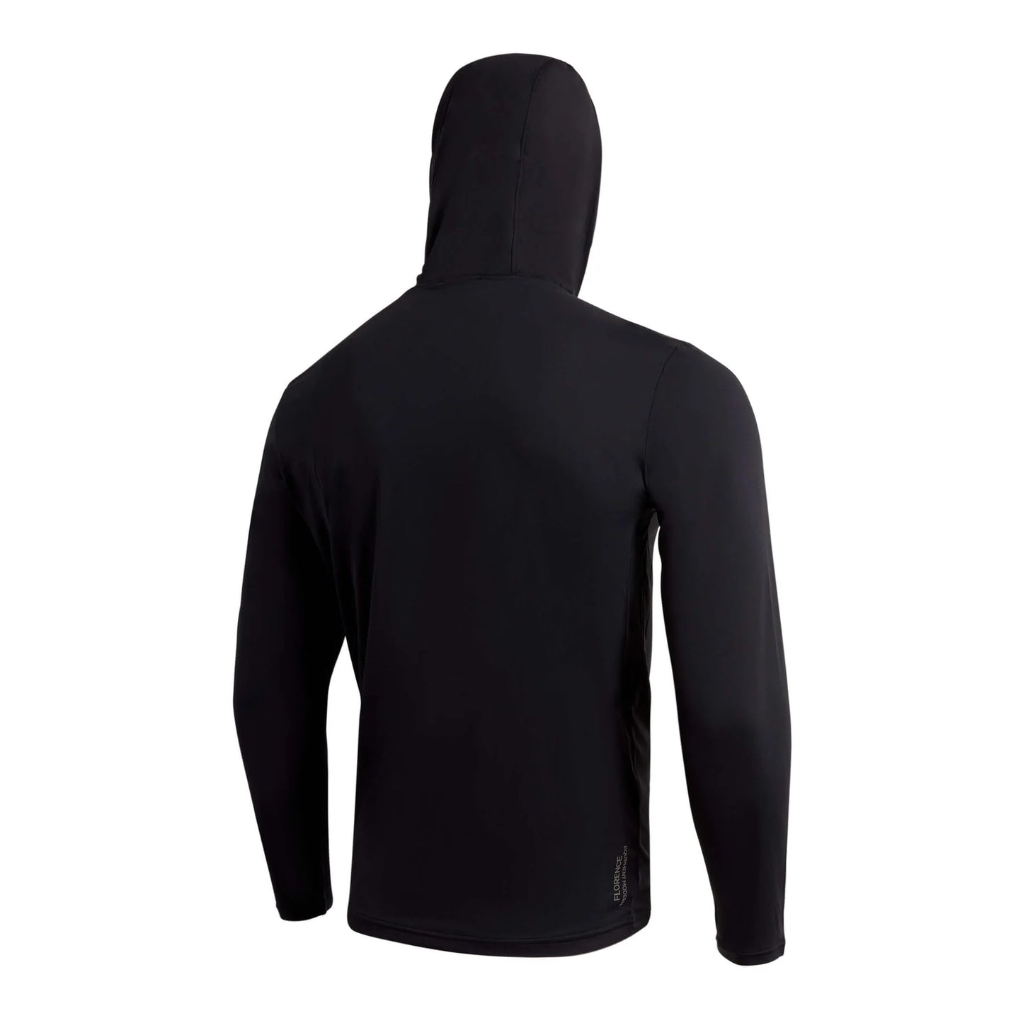 Florence Airtex Long Sleeve Hooded Shirt - Black