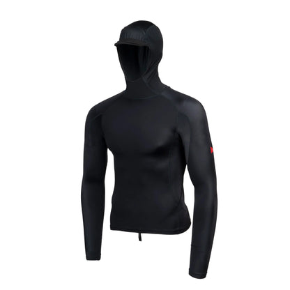 Florence Long Sleeve Hooded Rashguard - Black